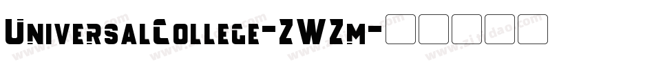UniversalCollege-ZWZm字体转换