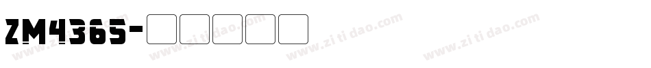 ZM4365字体转换
