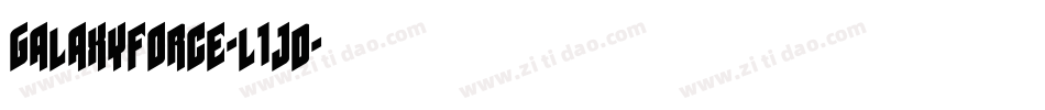 GalaxyForce-l1jd字体转换