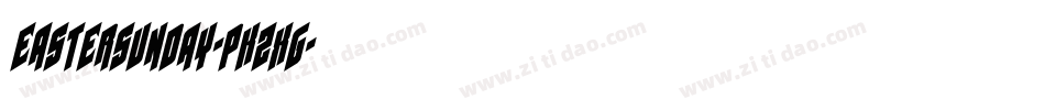 EasterSunday-PKZXg字体转换