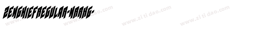 ZenghiefRegular-nRrXg字体转换