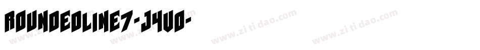 RoundedLine7-j4vO字体转换