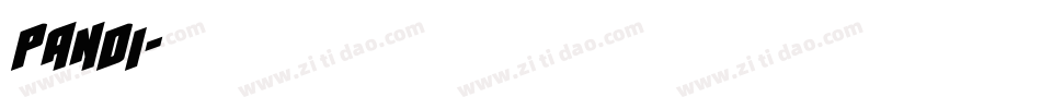 pandi字体转换