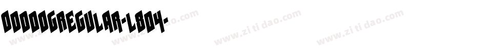 OddDogRegular-L8D4字体转换