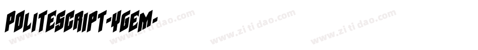 PoliteScript-yGeM字体转换