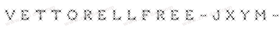 VettorellFree-JxYm字体转换