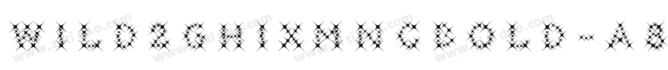 Wild2ghixmncBold-A8Ym字体转换 Wild2ghixmncBold-A8Ym字体转换