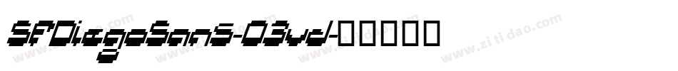 SfDiegoSans-OEvd字体转换