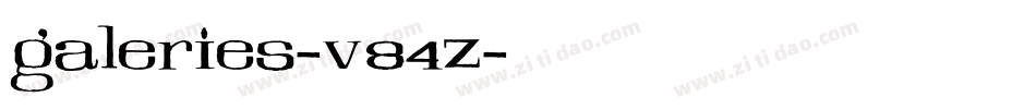 Galeries-V84z字体转换