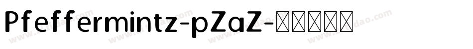 Pfeffermintz-pZaZ字体转换