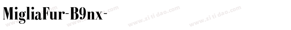 MigliaFur-B9nx字体转换
