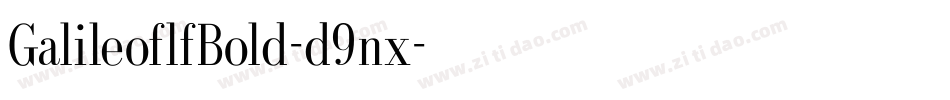 GalileoflfBold-d9nx字体转换