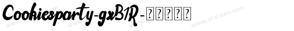 Cookiesparty-gxB1R字体转换