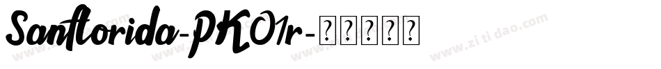 Sanflorida-PKO1r字体转换