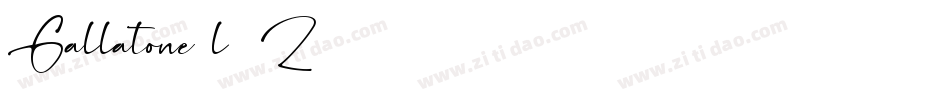 Gallatone-l24Z字体转换