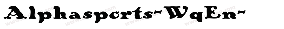 Alphasports-WqEn字体转换