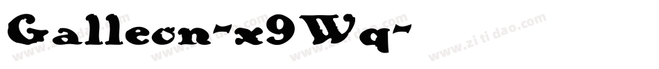 Galleon-x9Wq字体转换