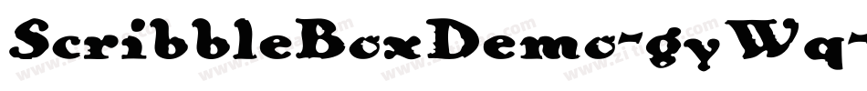 ScribbleBoxDemo-gyWq字体转换 ScribbleBoxDemo-gyWq字体转换