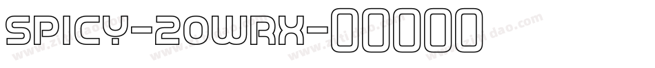 Spicy-2OWrX字体转换