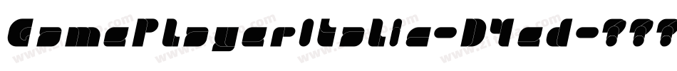 GamePlayerItalic-D4ed字体转换