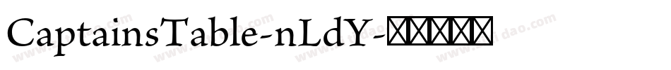 CaptainsTable-nLdY字体转换