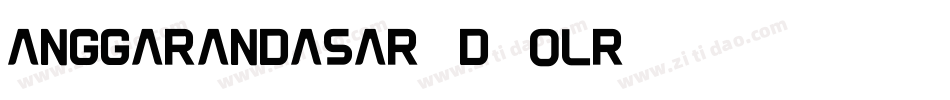 AnggaranDasar-d9OLR字体转换