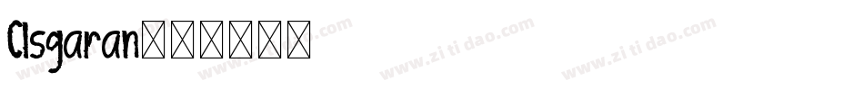 Clsgaran字体转换
