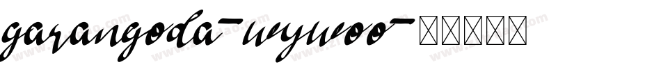 Garangoda-WyWoO字体转换