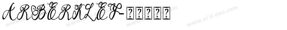 ARBERKLEY字体转换