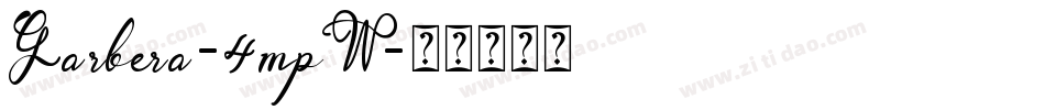 Garbera-4mpW字体转换