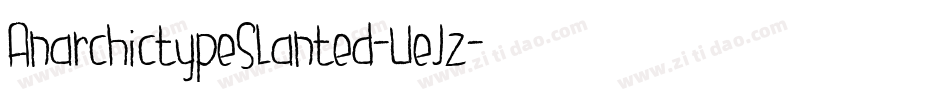 AnarchictypeSlanted-VeJz字体转换
