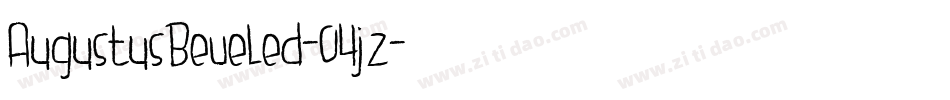 AugustusBeveled-04jz字体转换