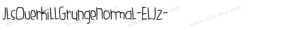 JlsOverkillGrungeNormal-ElJz字体转换