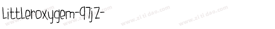 Littleroxygem-97jZ字体转换
