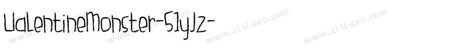ValentineMonster-51yJz字体转换