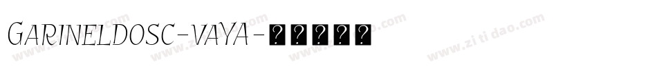 Garineldosc-vaYA字体转换