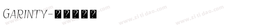 Garinty字体转换