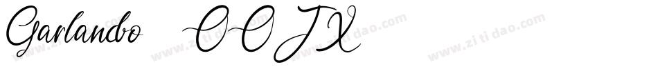 Garlando-2OOJX字体转换