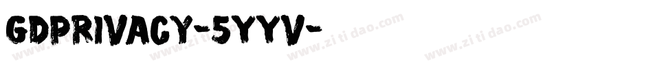 GdprIvacy-5YYv字体转换