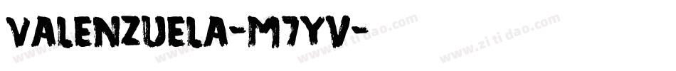Valenzuela-m7Yv字体转换