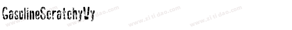 GasolineScratchy-V59y字体转换