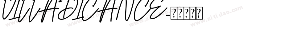 VILLADICANCE字体转换