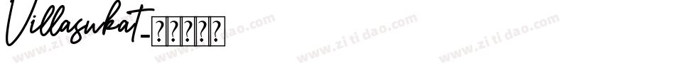 Villasukat字体转换