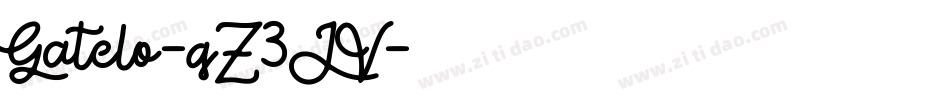 Gatelo-qZ3JV字体转换