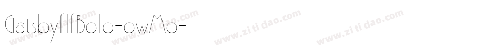 GatsbyflfBold-owMo字体转换