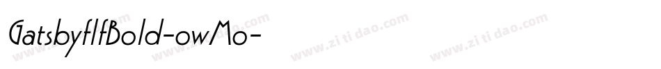 GatsbyflfBold-owMo字体转换