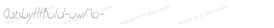 GatsbyflfBold-owMo字体转换