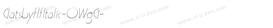 GatsbyflfItalic-0WgG字体转换
