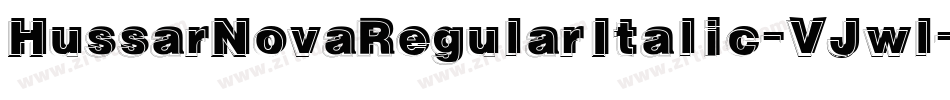 HussarNovaRegularItalic-VJwl字体转换