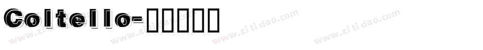 Coltello字体转换